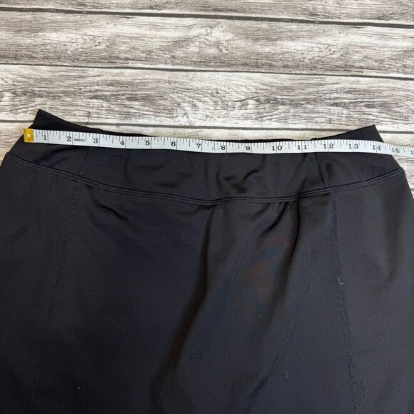 Tangerine Women's Black Athletic Mini Skirt S SM Small Zipper Pocket Mid Rise - Picture 9 of 12